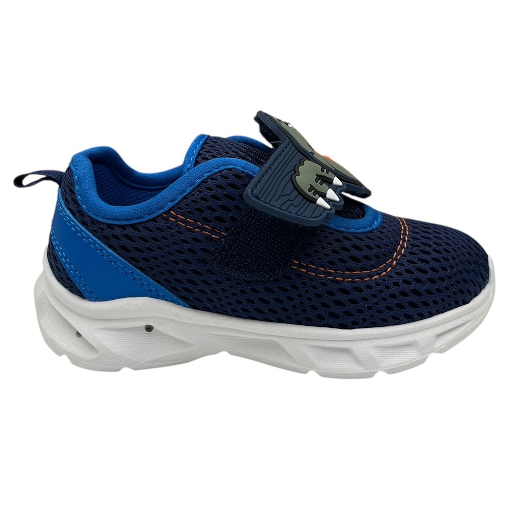 Carter's‎ Toddler Boys T-Rex Slip-On Sneakers Size 9 Navy Blue Light-Up Shoes - Picture 7 of 16